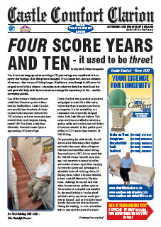 FOUR  SCORE YEARS AND TEN - it used to be three!